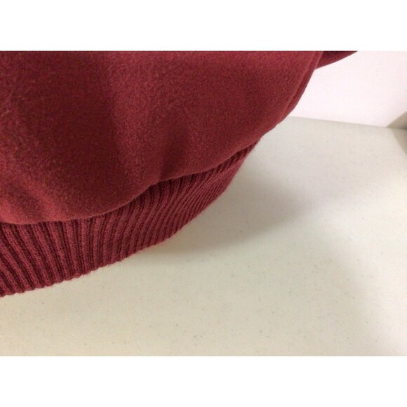 Deep Cherry Coat Oversized Bouclé Womens XL - Picture 3 of 14